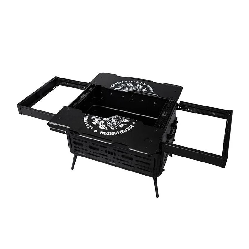 Aluminum Magnesium Alloy Camping Coffee Box Multifunctional Slide Rail Extended Coffee Table Table