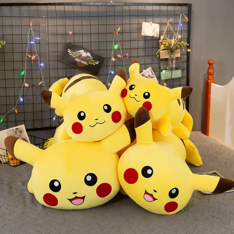 Pikachu Pokemon Plush Toys 40/60/80cm Pokémon Plushie Dolls Pink Animal Stuffed Soft Kawaii Pillow Christmas Gifts for Children