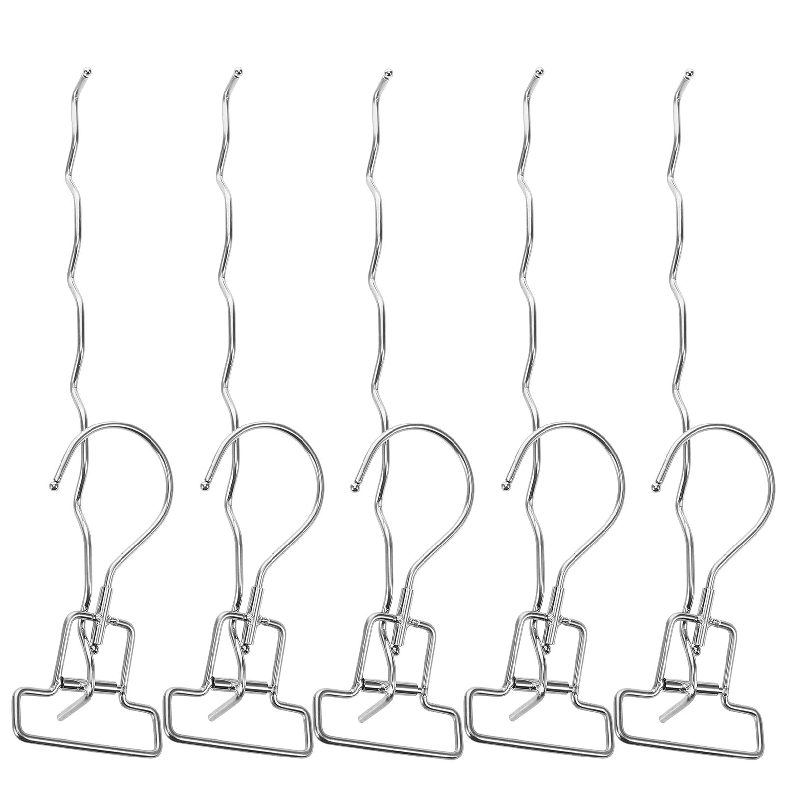 

Portable Drying Rack 5 Hooks Stainless Steel Foldable Clothes Hanger Space Saving Laundry Rack Camping Metal Hanger