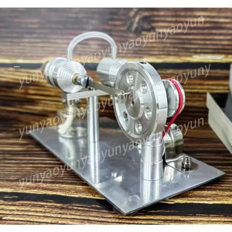 Assembled Metal Engine Model Assembly Mechanical Toy Educational Gift for Kids Boys Science Learning Ornament