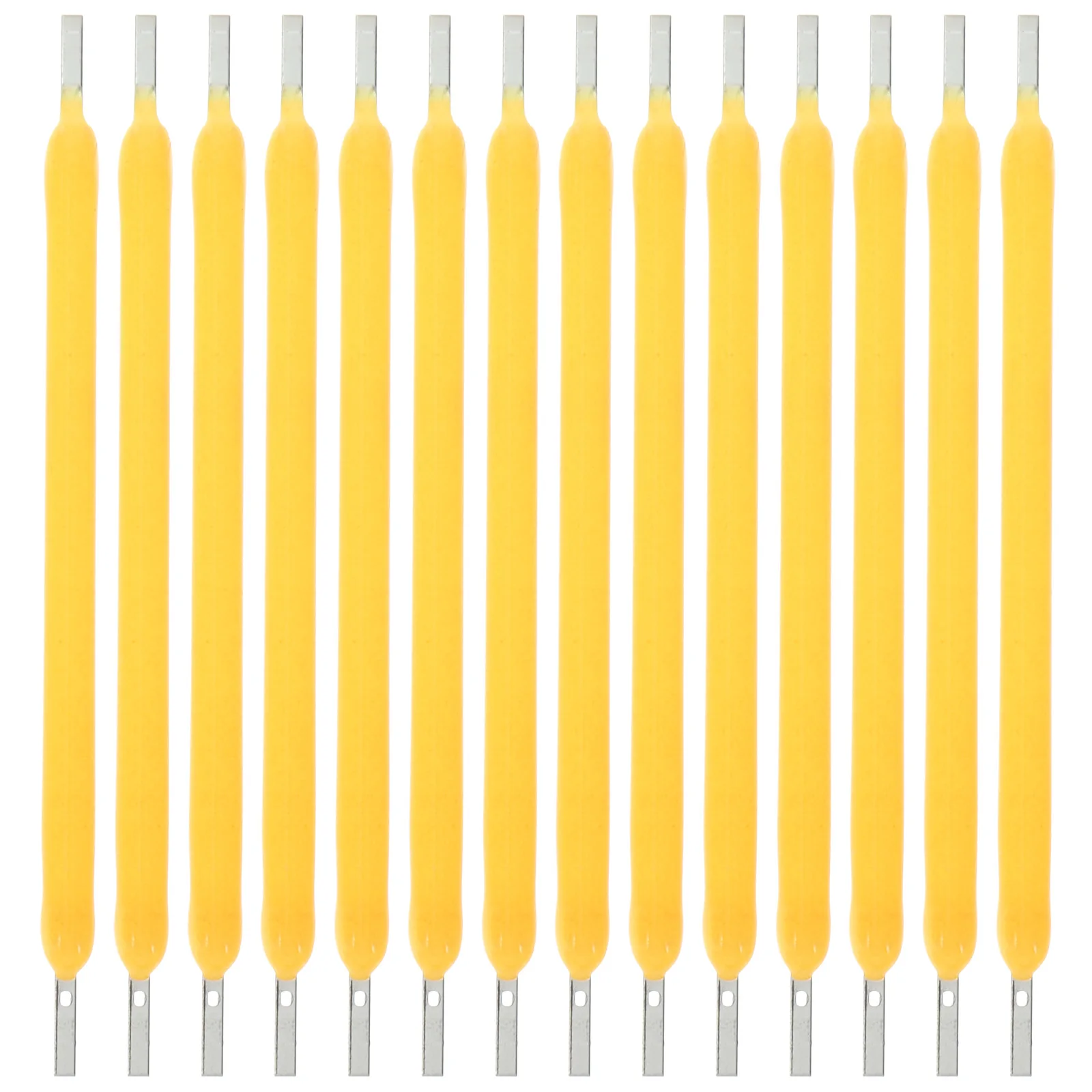 

100pcs LED Parts 3V 38mm 120mA 2200K Yellow Light Bulb Accessories for Indoor Lighting Photography Film
