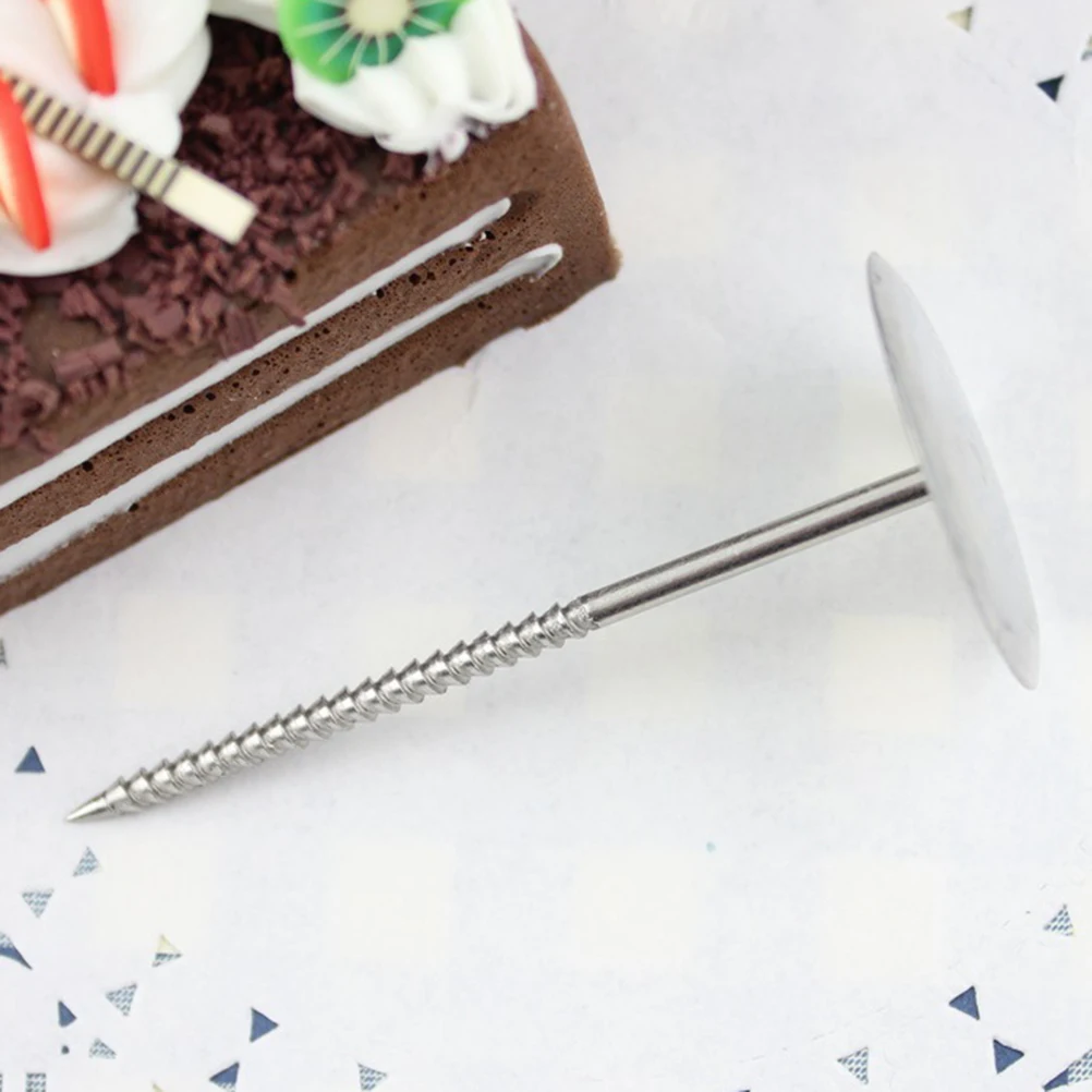 

4pcs Stainless Steel Cake Decorating Tools Flower Nails Icing Tips Set Cupcake Decorating Nail Tool For Making Roses Daisies