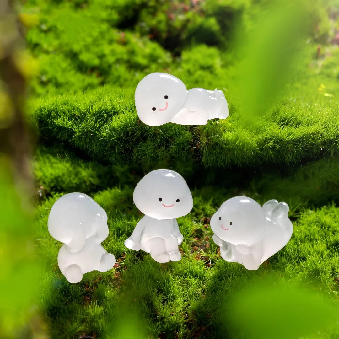 12-30PCS Luminous Wood Elf Fairy Garden Decoration Mini Figurines 6 Types Little People Micro Landscape Accessories Home Decor
