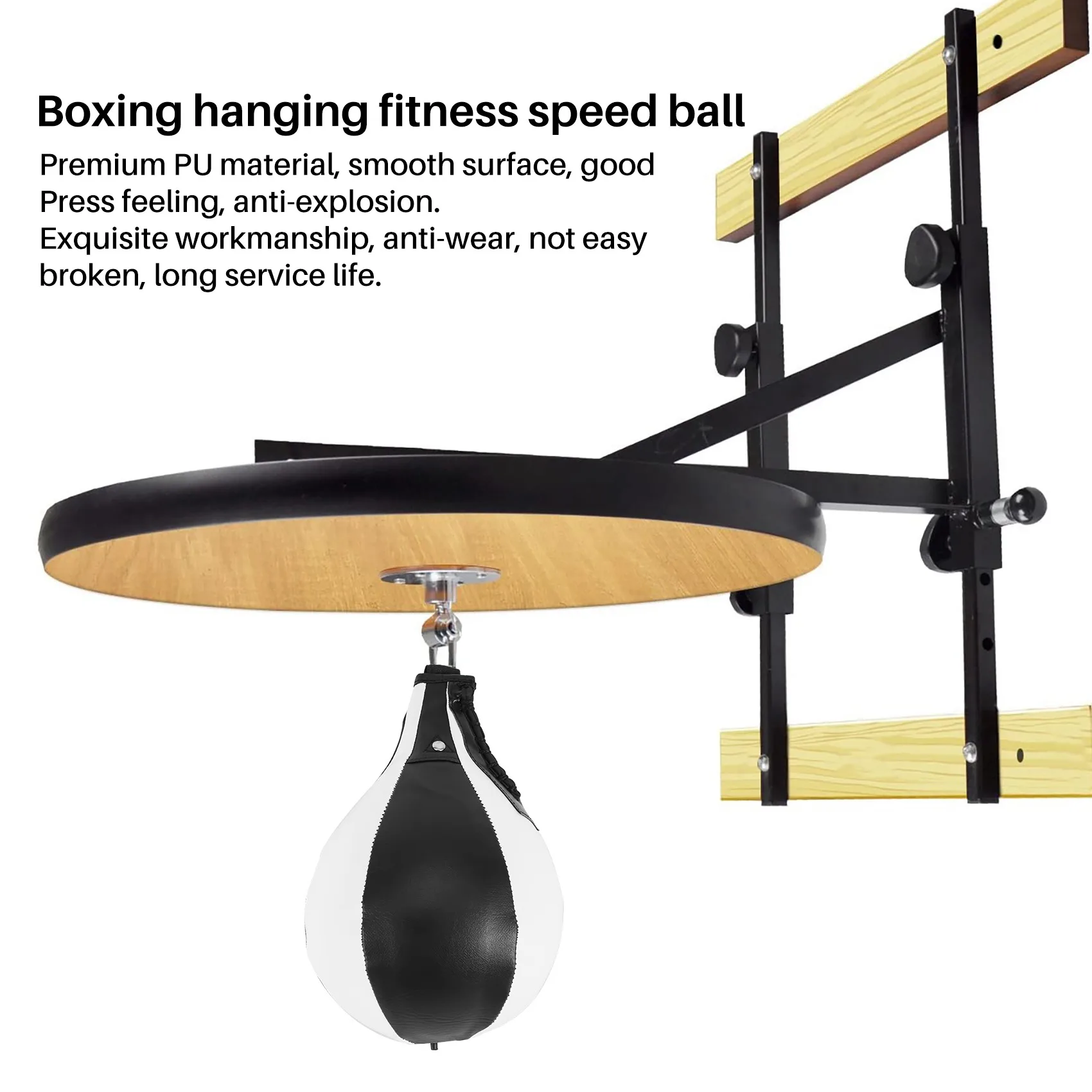-ESTR Boxing Speed Ball Pear Shape PU Speed Bag Boxing Punching Bag Swivel Speedball Exercise Fitness Training Ball