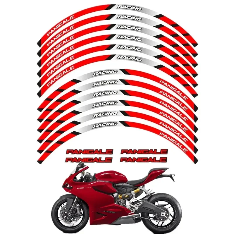 For DUCATI PANIGALE 1199 S 899 1299 S R 959 Motorcycle Parts Contour Wheel Decoration Decal Sticker - 5 Acsessories