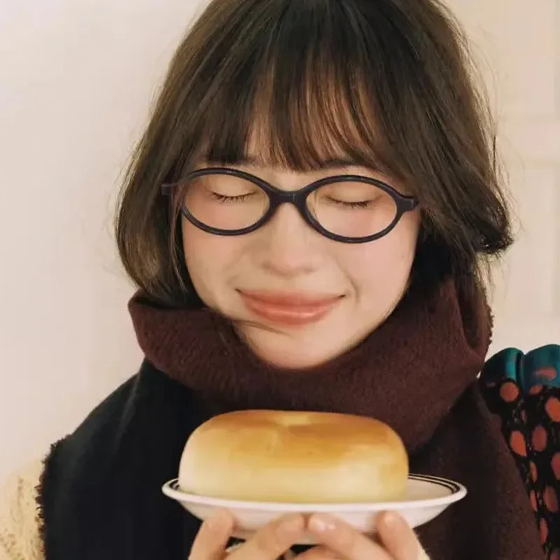 اليابانية Y2K ريترو الأسود البيضاوي إطار نظارات النساء مكافحة الضوء الأزرق النظارات ليوبارد الحلو كول نظارات الاتجاه القراءة النظارات #6