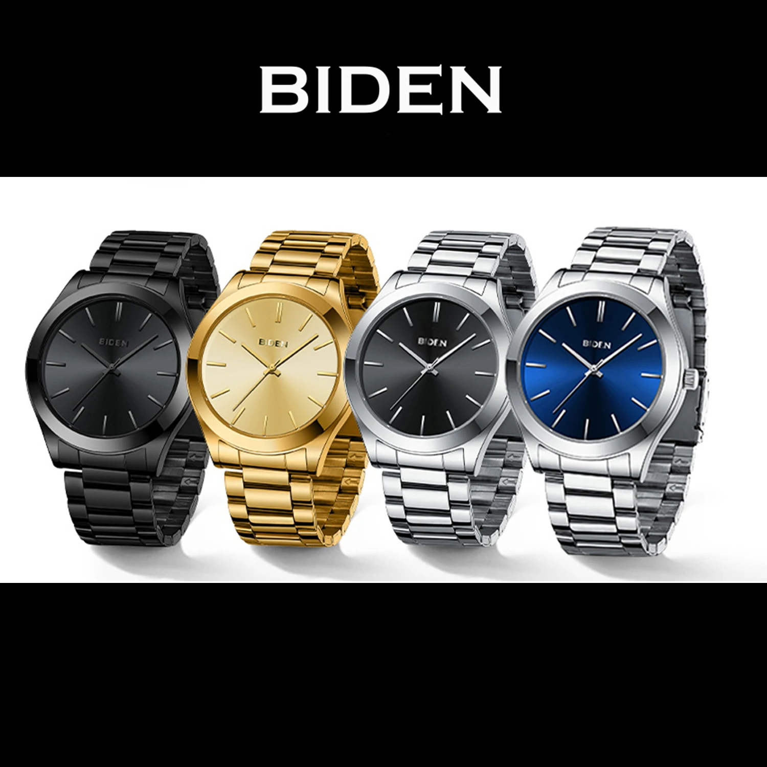 BIDEN Top Brand Luxury Fashion Diving Watch Men's 30ATM Waterproof Date Clock Sports Watch Men's Quartz Watch Relogio Masculino