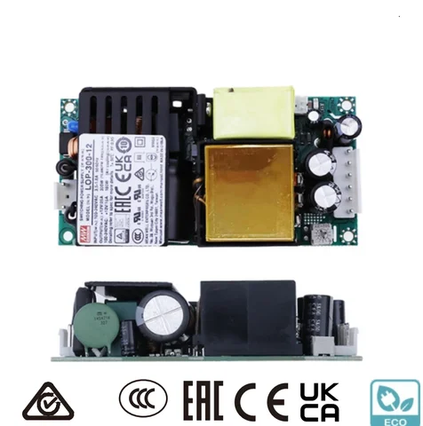 MEAN WELL 300W 4"×2" Fuente de alimentación de marco abierto de perfil bajo LOP-300 12V 15V 18V 24V 27V 30V 36V 48V 54V