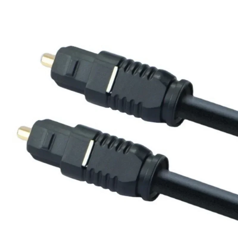 Cable de audio digital de 1m, 2m, 3m para DVD, DVT, MD, cable Toslink de fibra óptica, línea SPDIF negra