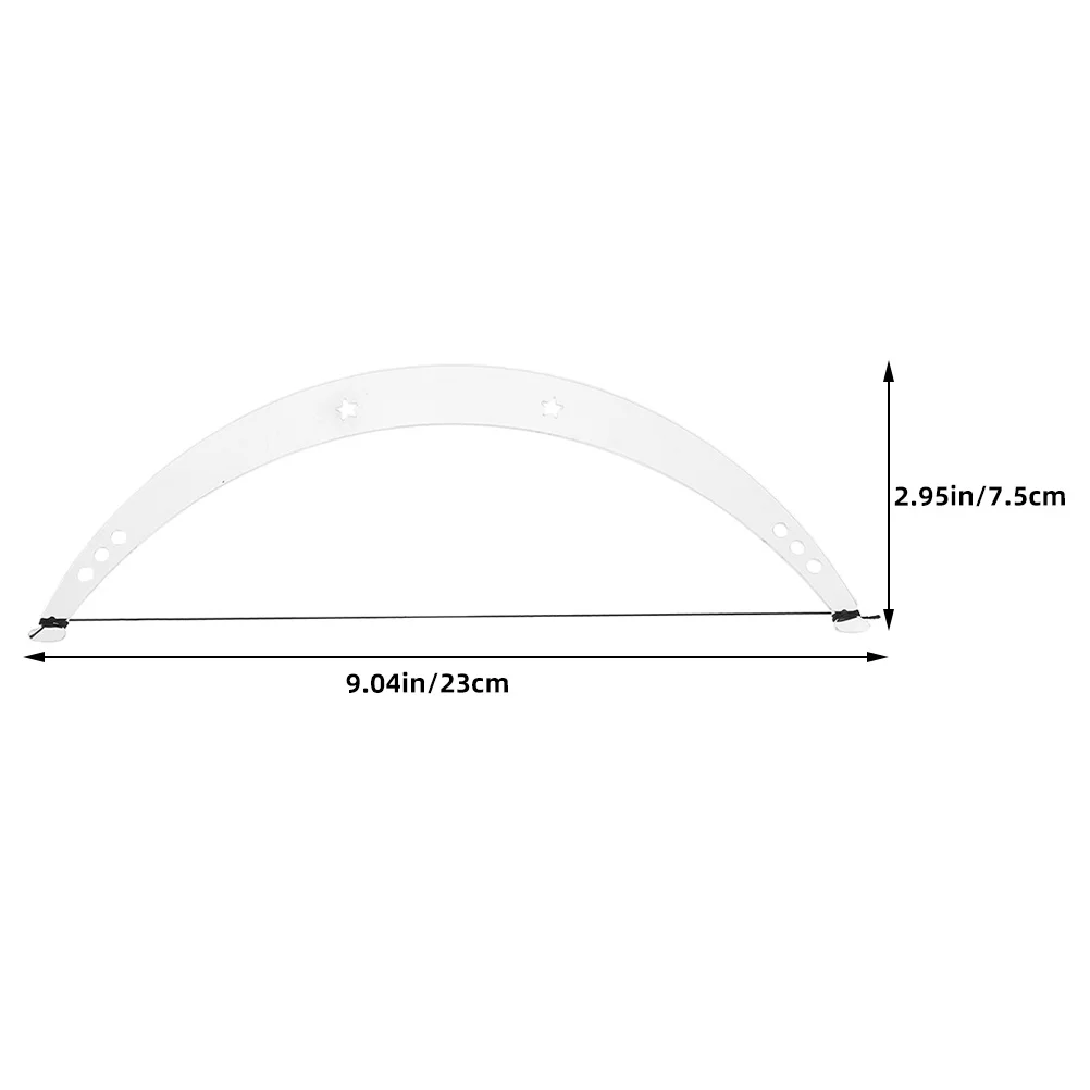Règle de pochoir à sourcils, outil de cartographie en forme de lune pour Microblading et tatouage, modèle de mise en forme des sourcils réutilisable, 2 ensembles