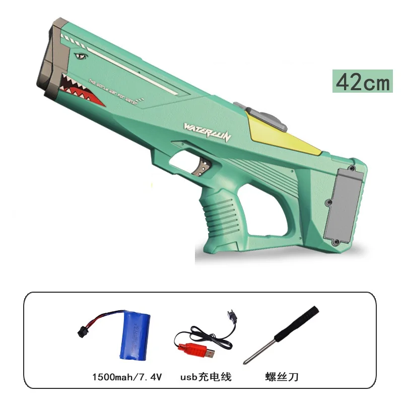 42 سنتيمتر ألعاب مياه بندقية ماء طائرة كهربائية 12 متر قدرة كبيرة سميكة حلقة مضادة للماء ل شاطئ البحر Offing حمام سباحة حديقة