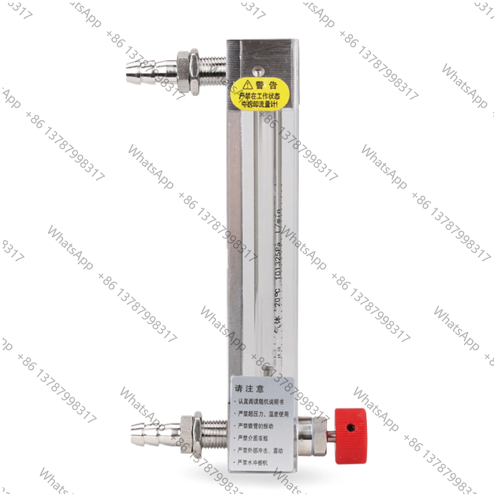 LZB‑3WB Glass Rotor Flow Meter Variable Area Rotameter Float Flow Meter for Gas/Liquid Small Low Flow Panel‑Mount Measurement