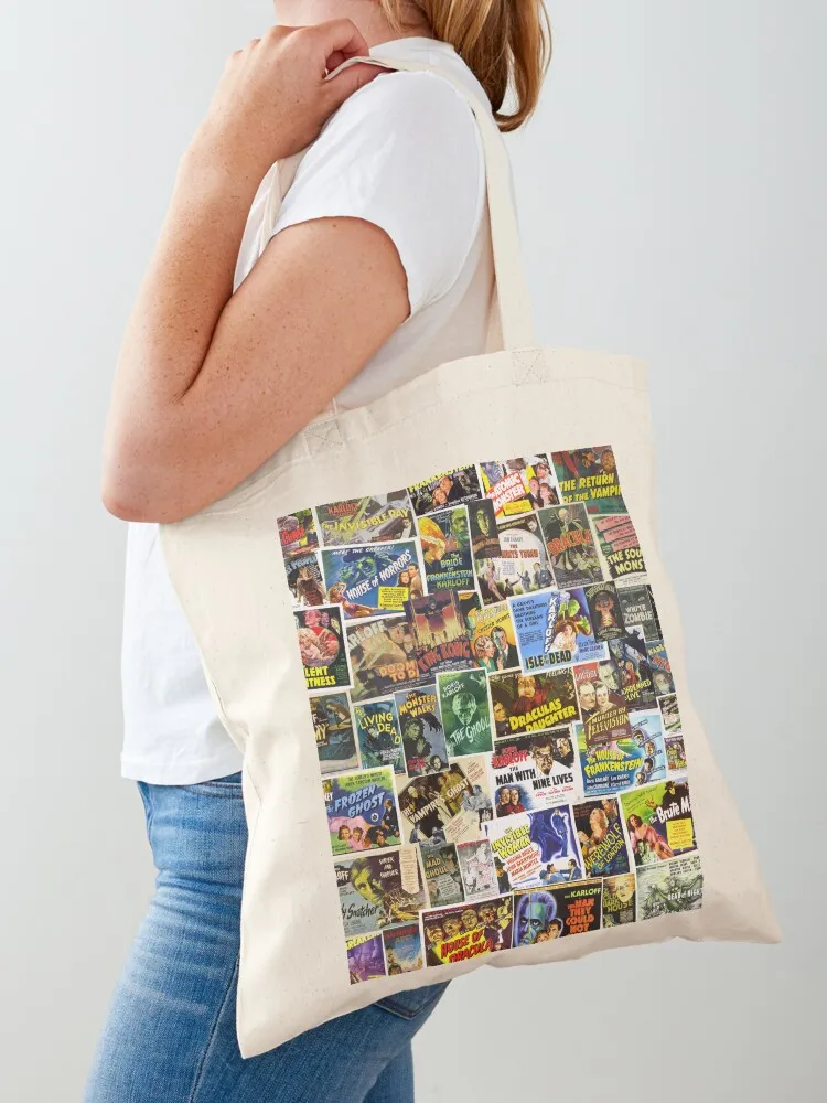 

Vintage Horror Tote Bag canvas tote bags cloth bag woman Cloth bags