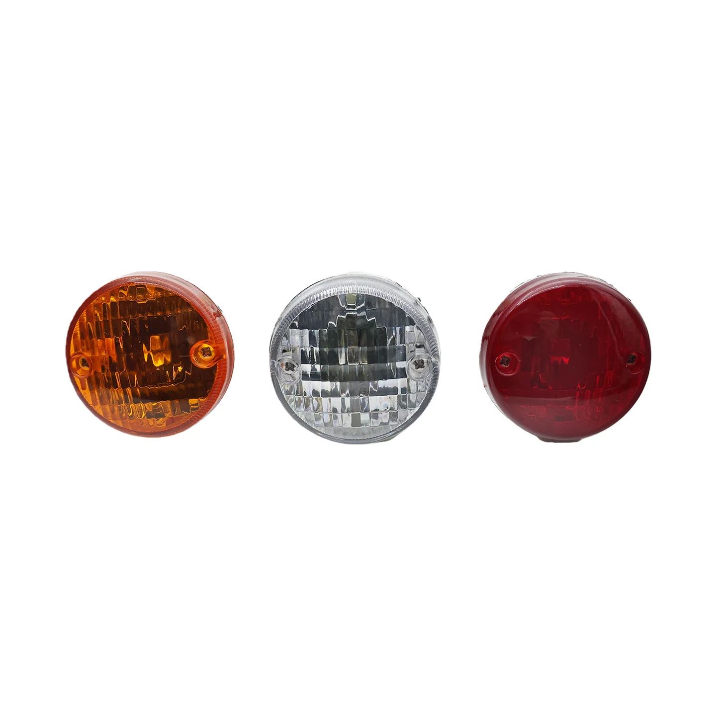 Golf Cart parts 6cm Round Golf Cart Tail Light 12V Halogen Amber Rear Brake Reverse Turn Signal Universal For Club Car EZGO