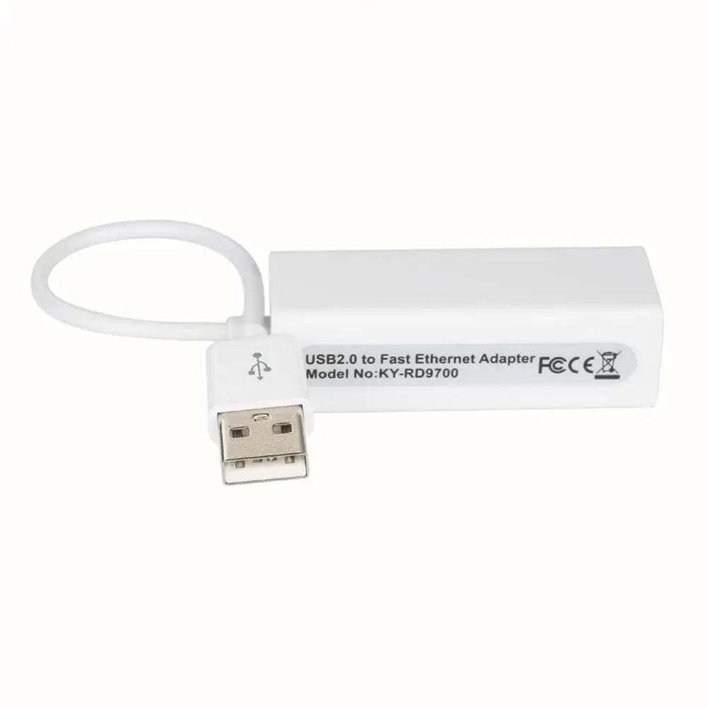 Adaptor Ethernet USB, kartu jaringan USB ke Ethernet RJ45 Lan untuk Windows 7/8/10/XP RD9700 kabel Ethernet USB