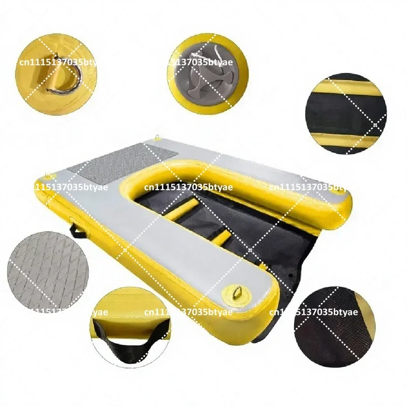 Floating Water Mat for Dogs Inflatable Pool Lounger Pet Swimming Platform Toy