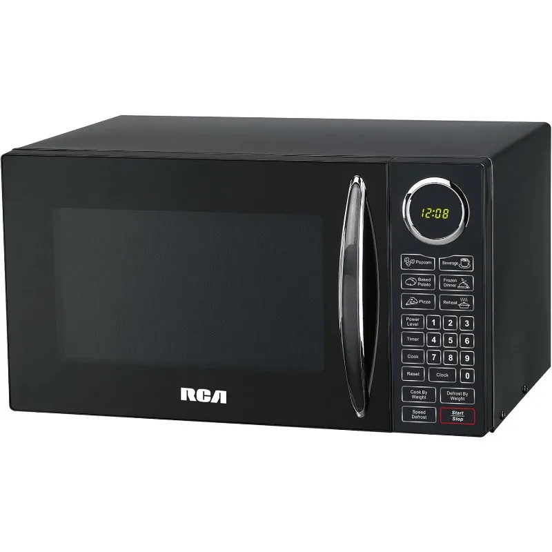 

Countertop Kitchen Microwave, Black, 0.9 cu ft (900 W), 15.5" D x 19" W x 10.85" H