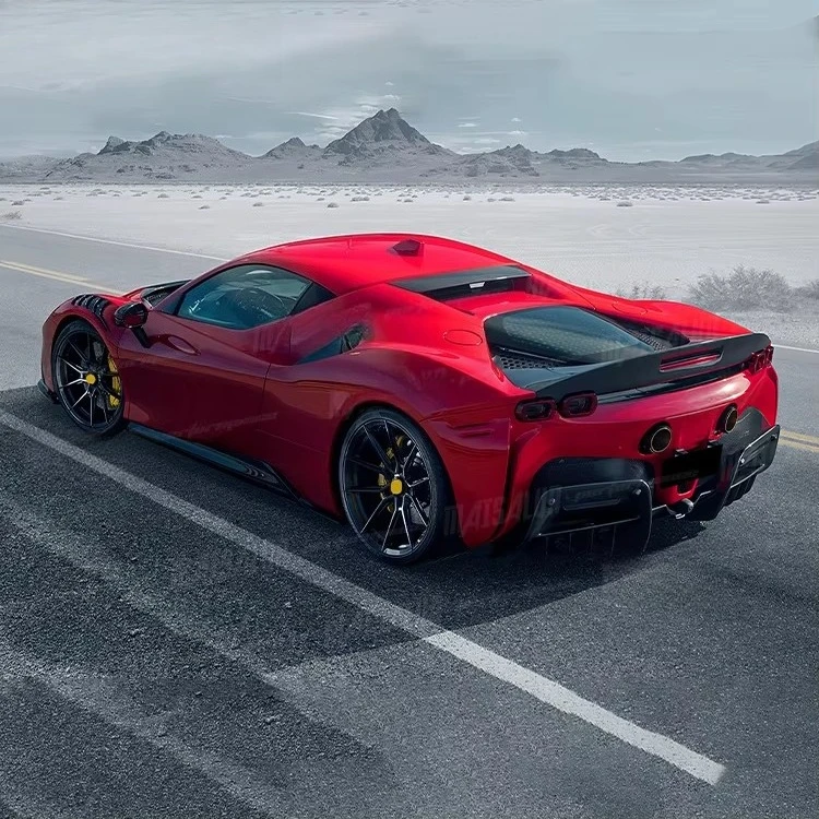 N Style Body Kit for SF90 Carbon Parts Modification Front Lip Rear Diffuser Side Skirts Spoiler Wing Bodykit