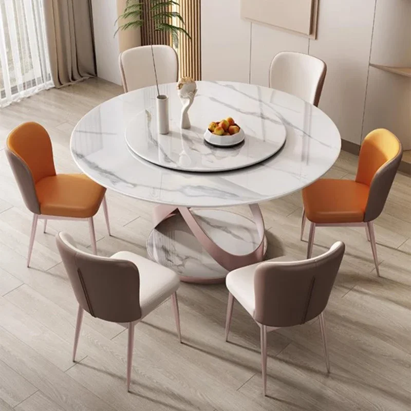 Plastic Folding Tables Table Dining Sedentary Room Set Kitcjen Home Furniture Dinning Sets Round Juegos De Comedor Muebles