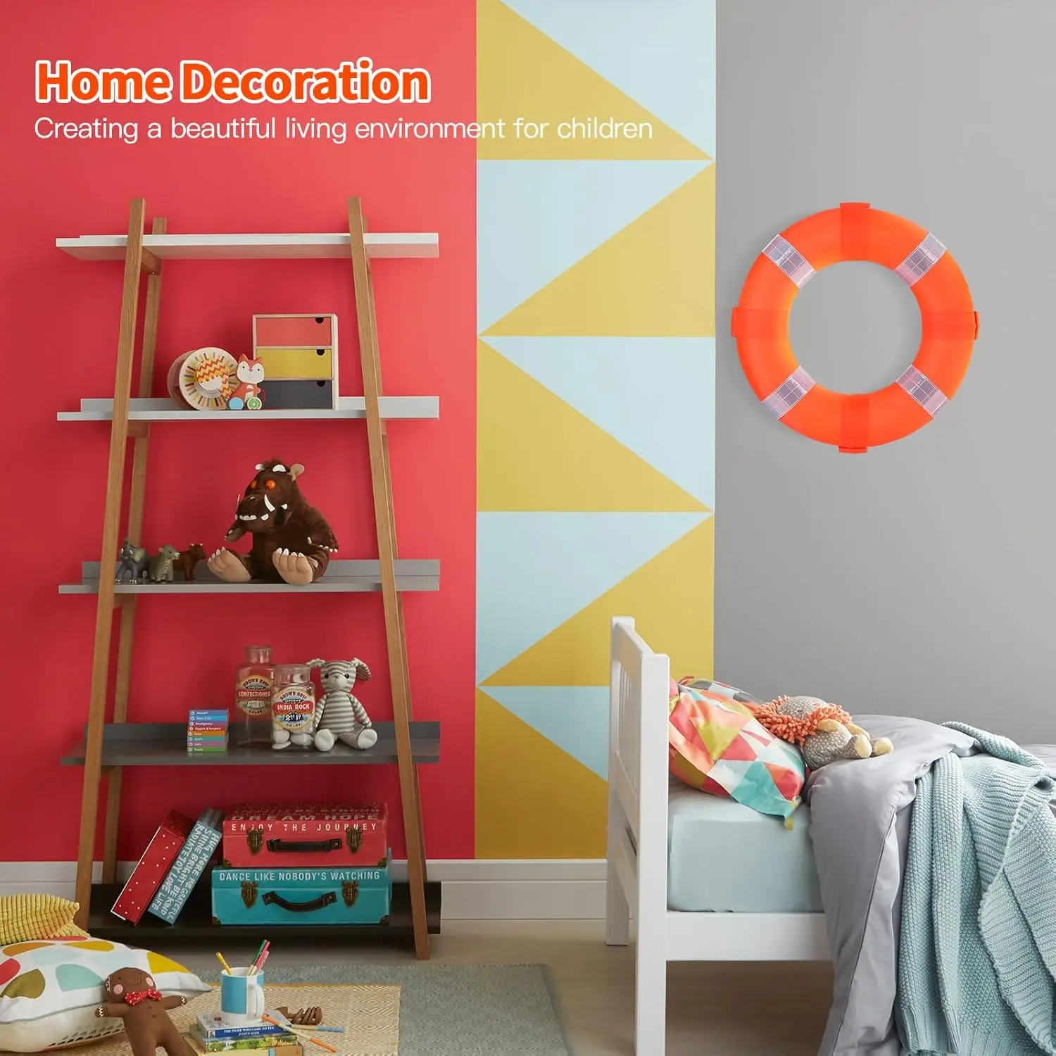 20인치 50cm 수영장 안전 구명 링 - 수영장 벽 장식용 수영 폼 링