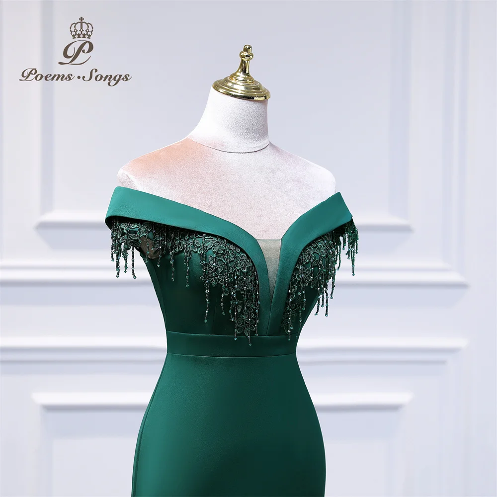 Elegant dress women for wedding party 2022 green evening dress vestidos de fiesta robe de soiree de mariage party dresses