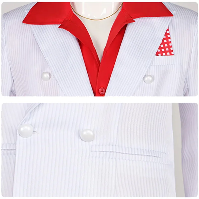 فانتازيا سكارفيس آل باتشينو ملابس تنكرية بدلة بيضاء 1983 فيلم Disfraz زي الرجال الخيال هالوين كرنفال ملابس للحفلات