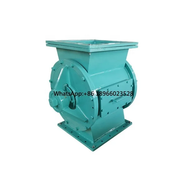 China Carbon Steel Material with Square Flange Type Rotary Valve