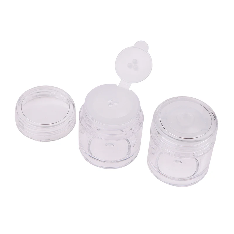 1/3/12 Holes 5ML Clear Bottle Plastic Divided Bottle Loose Powder Bottle Eye Shadow Powder Bottle Nail Decoration 1/3/12 Holes