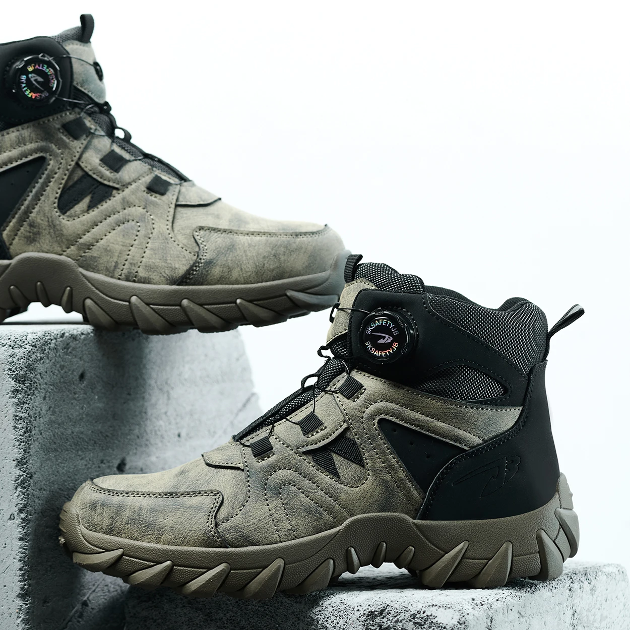 أحذية أمان رجالية مقاومة للماء، أحذية أمان تكتيكية مضادة للصدمات، أحذية عمل للرجال، أحذية المشي لمسافات طويلة في الهواء الطلق، أحذية رياضية