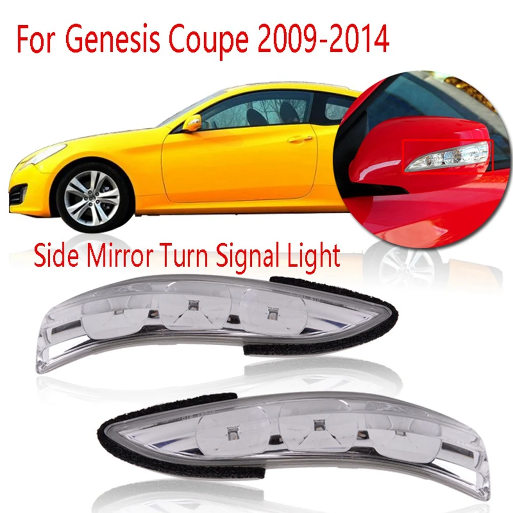 

Right Side Mirror Turn Signal Light Side Repeater Lamp 87614 2M000 for Hyundai Genesis Coupe 2009-2014
