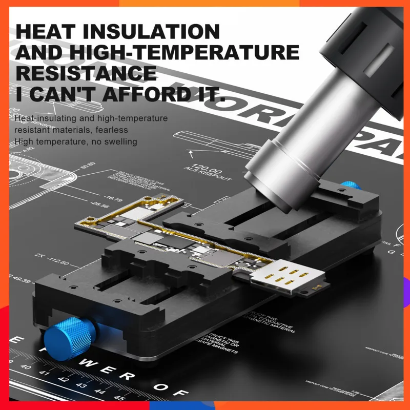 

Premium Soft and Durable Silicone Work Pad for Electronic Maintenance Heat Insulation Glue Removal & Multi-surface Cleaning Mat