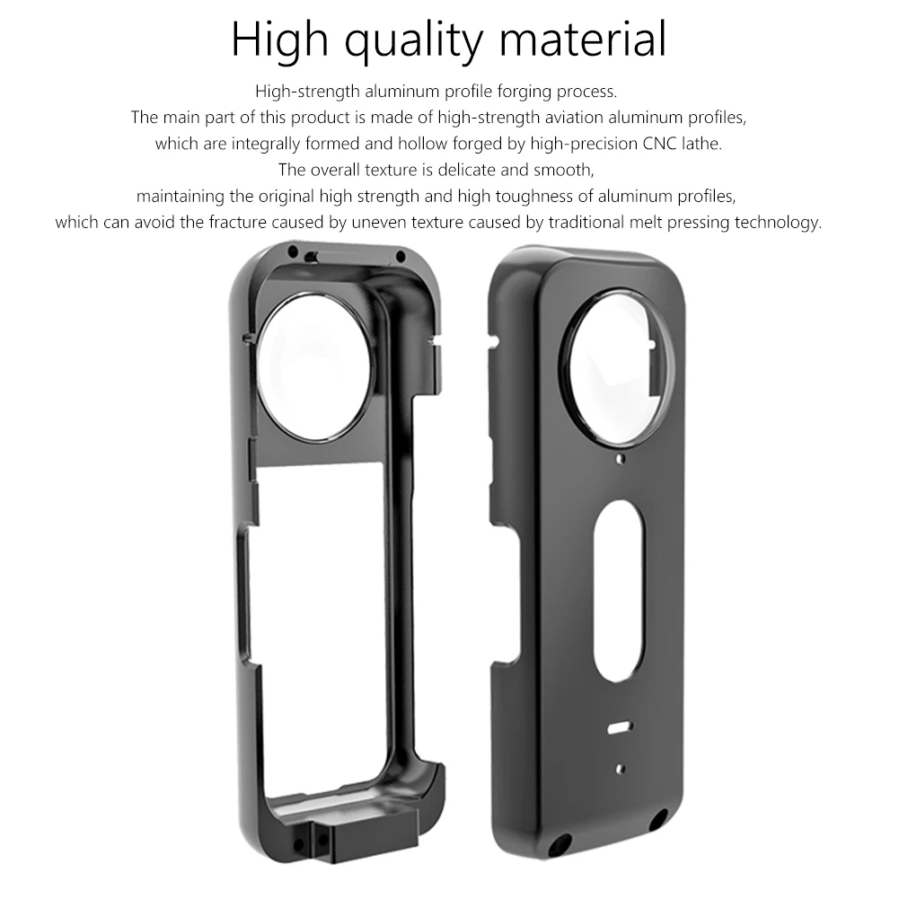 For Insta360 X3 Metal Rabbit Cage Aluminium Alloy Shockproof Protective Frame Protective Case For Insta 360 X3 Accessories