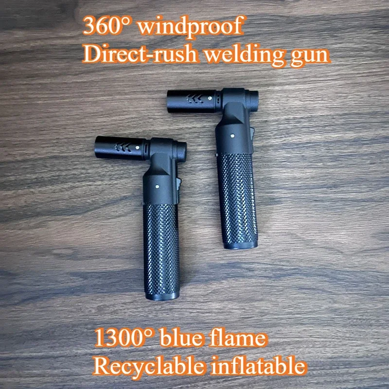 Encendedor de Gas HONEST, encendedor de cigarros de butano a chorro, tubo de cocina a prueba de viento, barbacoa, joyería de Metal, encendedor de soldadura, aparatos para exteriores para hombres