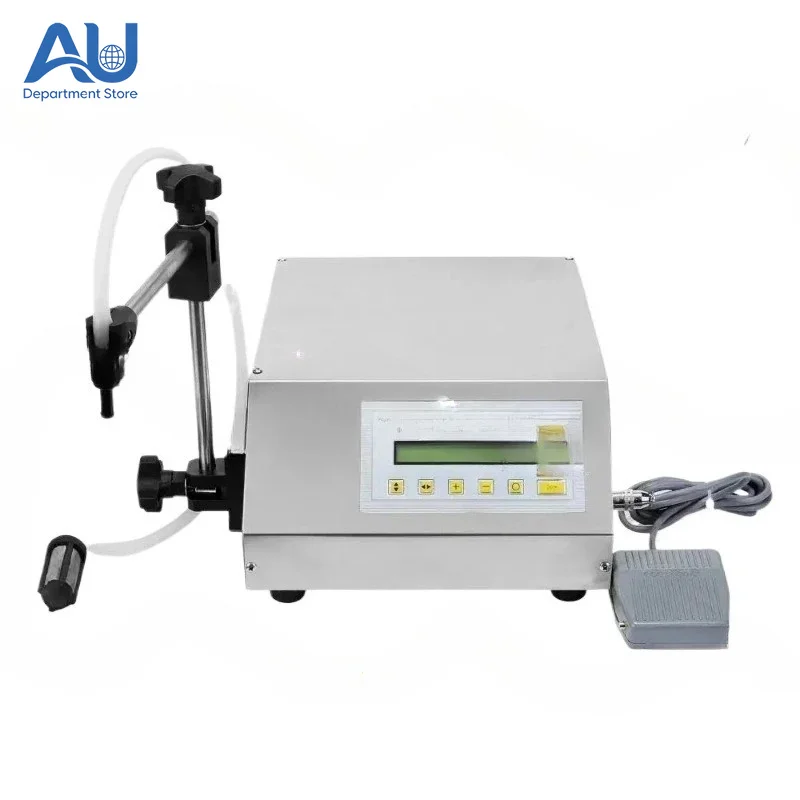 160 Semi-Auto Digital Filling Machine, 1L Electric Liquid Filler for Water Juice Milk Oil, Plastic Bottle Packaging