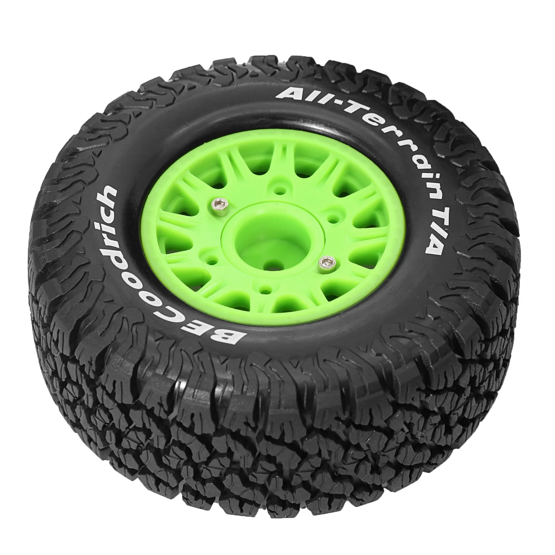 Red spider 4 pçs 1:10 pneus de caminhão de curso curto pneu de borracha 12mm hex para 1/10 rc carro traxxas slash arrma senton huanqi 727 vkar 10