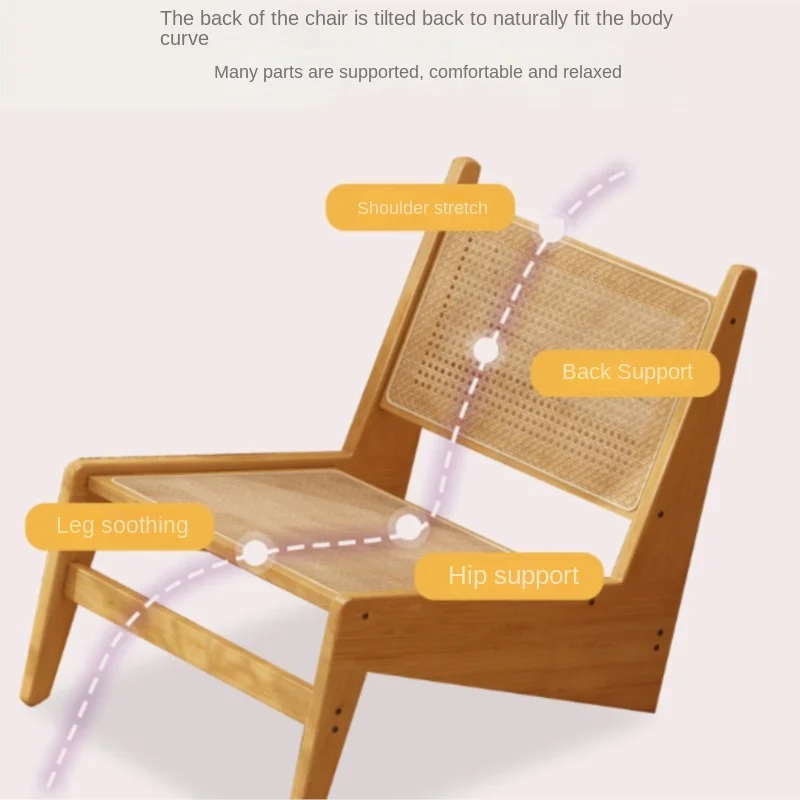 X&D Vine Woven Leisure Chair Single Sofa Chair For Home Use Quiet Style Home Kangaroo Bamboo Woven Chair Creative Lazy Chair New