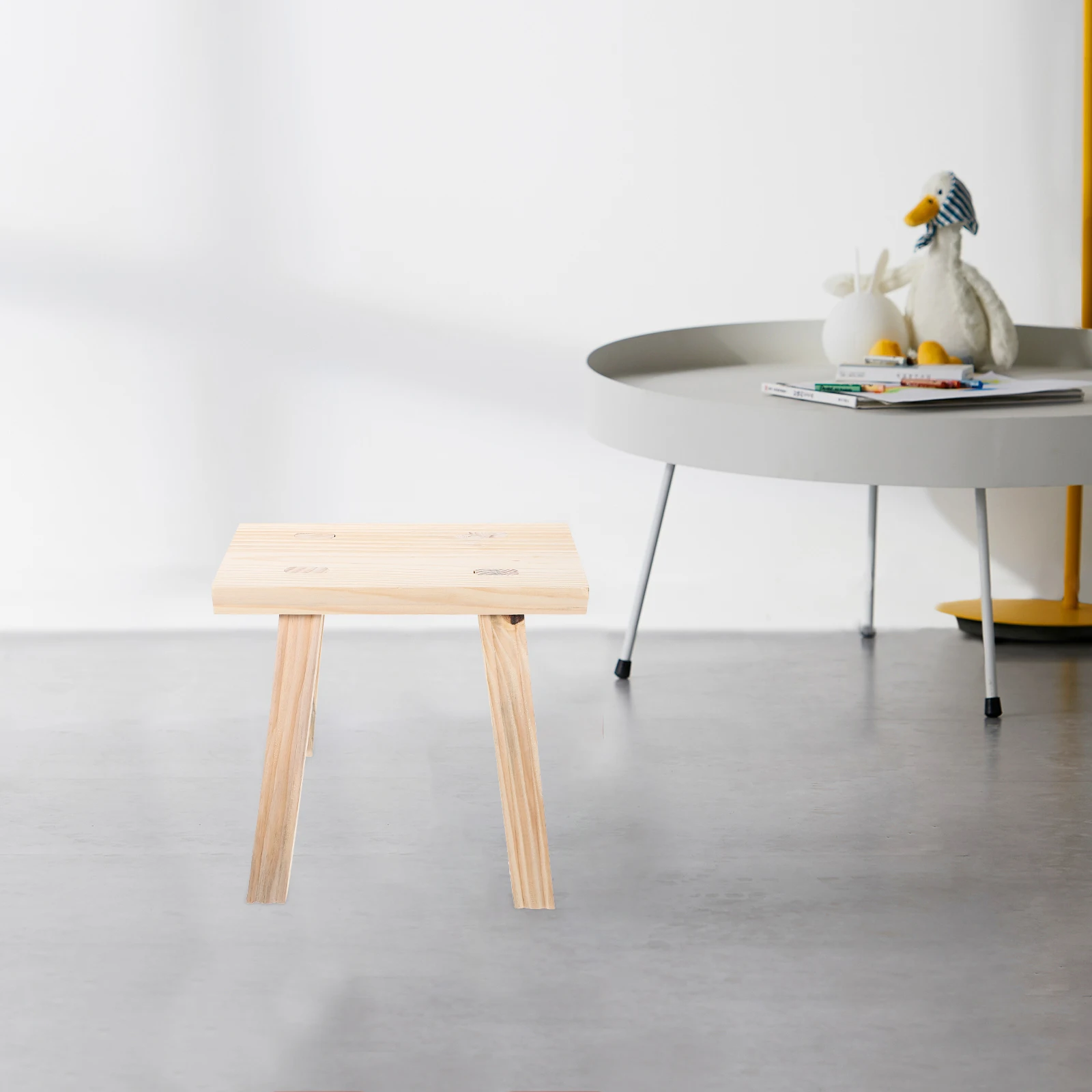 

Wooden Small Stools Plant Tables Indoor Toddler Kitchen Short Step Benches Bathroom Potty Stool Low Wooden Non Slip