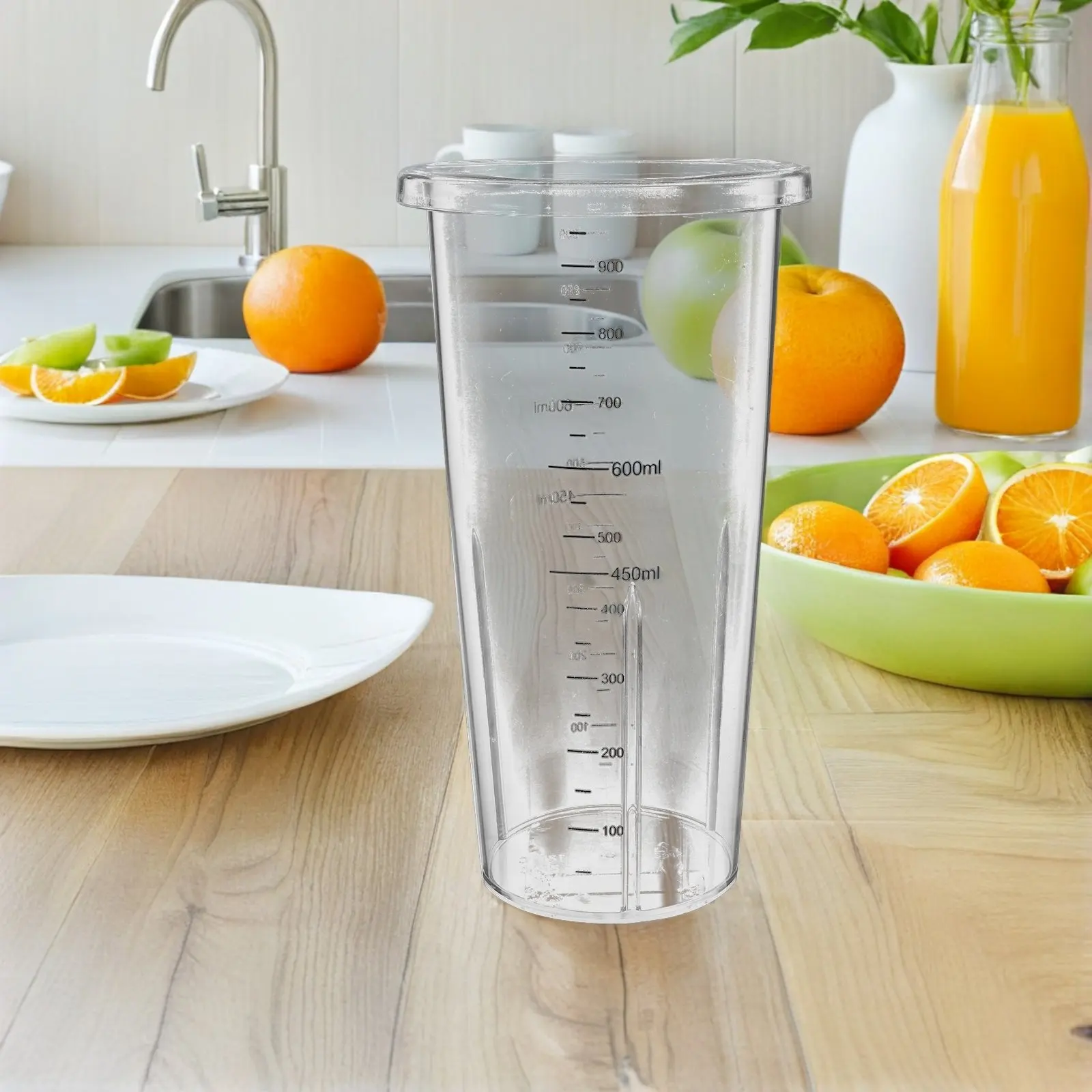 1000Ml Transparent Blender Replacement Cup with Graduated Scale for Precise Measuring Blending Mixing Smoothie Making Easy Clean