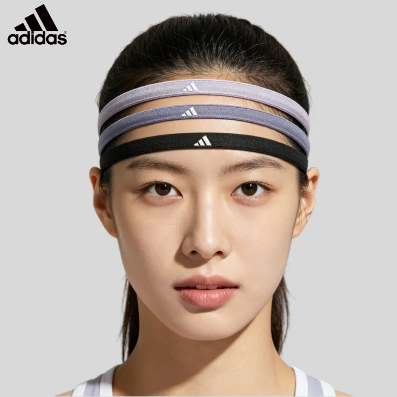Sports Hair Band Sweat Guide Belt Women's Yoga Fitness Running Antiperspirant Headband Sweat 3 Pack Shu ADAC-16207