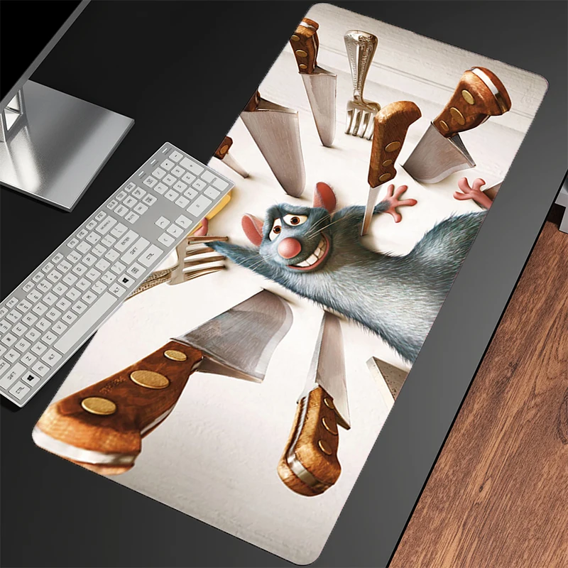 Gaming Mousepad Big Computer Gamer Mouse pad Best Gift Kawaii Natural Rubber with Locking Edge Gaming R-Ratatouilles Mouse Mat
