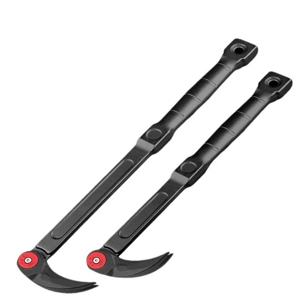 

1pc Ratchet Crowbar Heavy-duty Black Steel Adjustable Ratchet Pry Bar For Woodworking Auto Repair Tire Removal