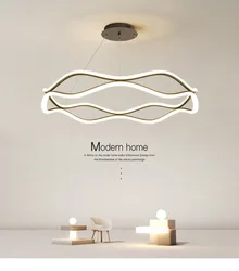 Modern LED Pendant Light For Bedroom Living Dining Room Chandelier Luxury Ring Hanging Lamp Home Decor Indoor Lighting Fixture