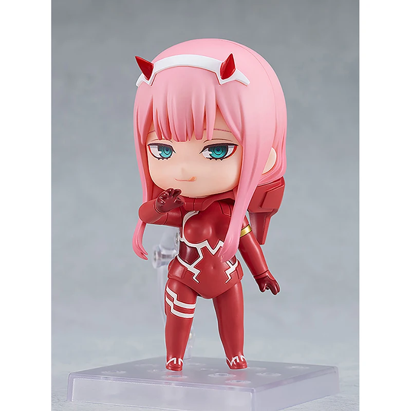 Em estoque GSC Nendoroid No.2408 Zero Two: Terno piloto Ver. (DARLING in the FRANXX) Brinquedos modelo de coleção de bonecos de ação agradáveis de 100 mm