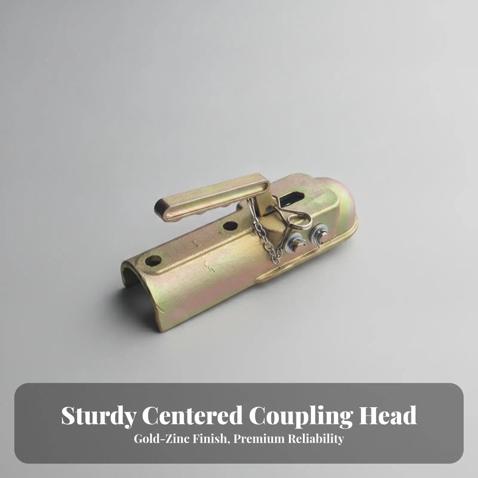 Trailer Coupler with Safety Pin Heavy-Duty Ball Hitch Coupler Hardware High-Strength Secure for Towing Professionals