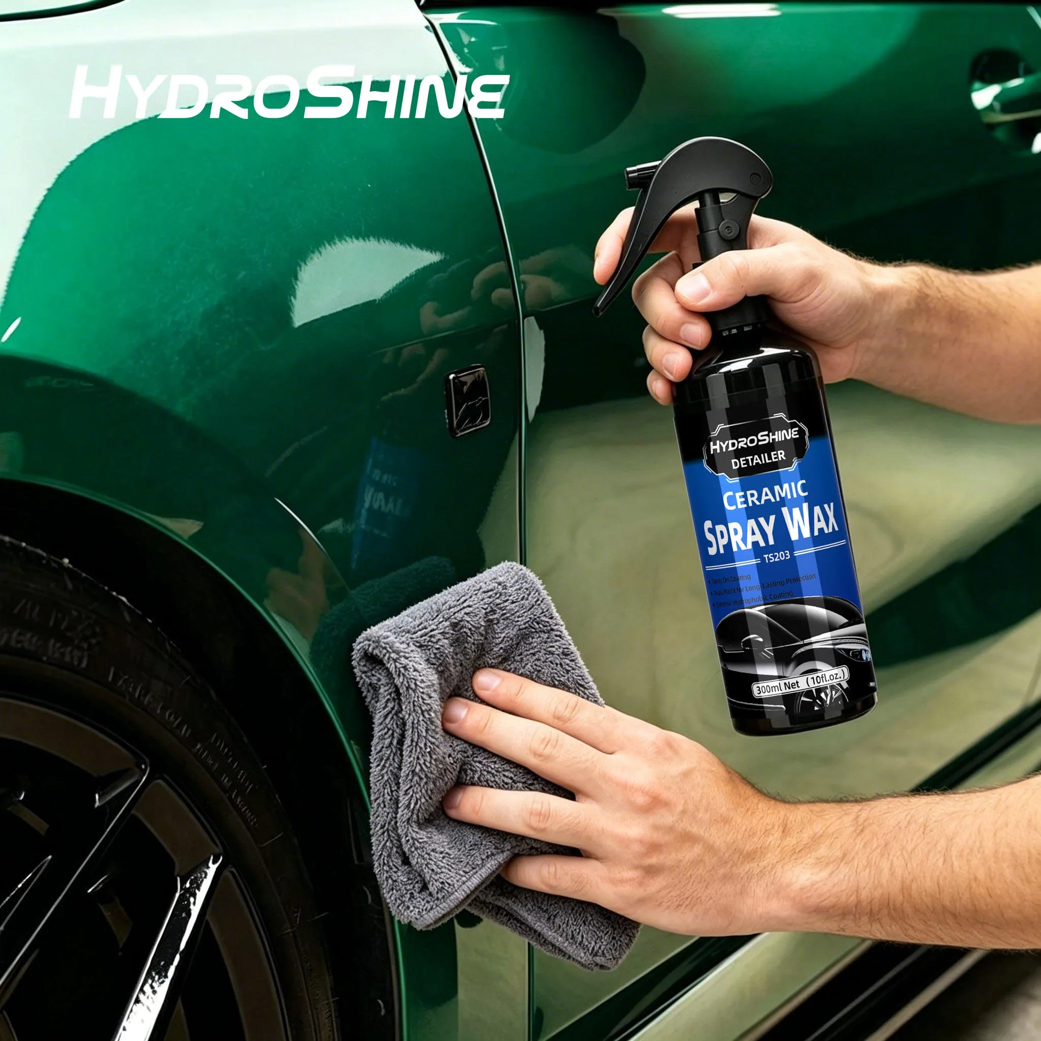 Hydroshine Detailer Ceramic Coating Spray Wax Crystal Polishing Liquid Durable Protection Hydrophobic Detailing Accessories Care