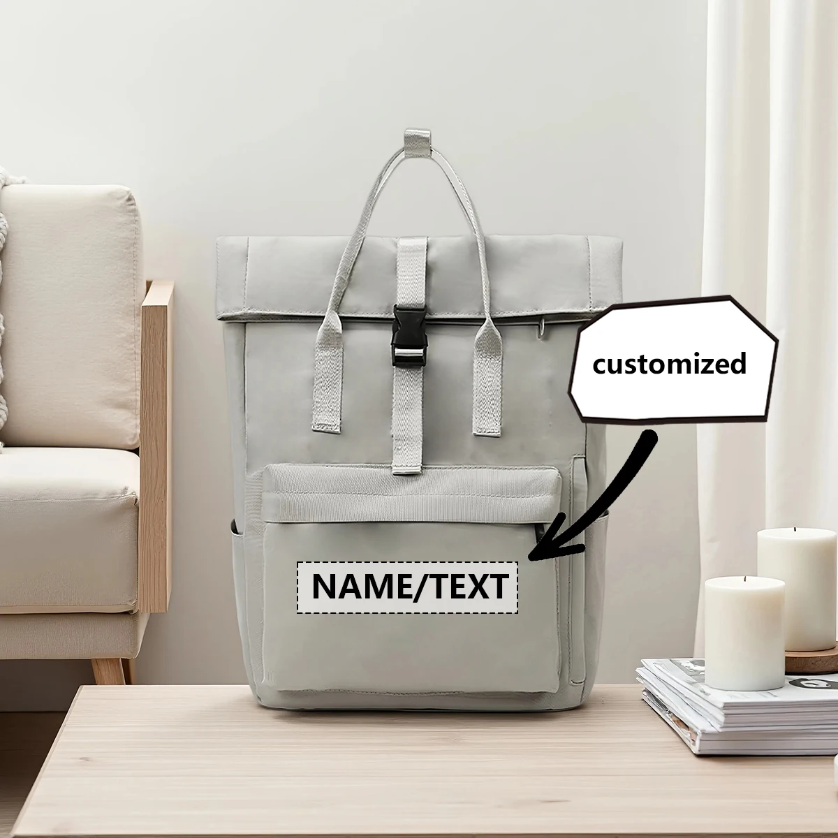 الراقية شعار مخصص سعة كبيرة حقيبة مدرسية الطالبات المدرسة الثانوية خفيفة السفر ركاب على ظهره شخصية لتقوم بها بنفسك