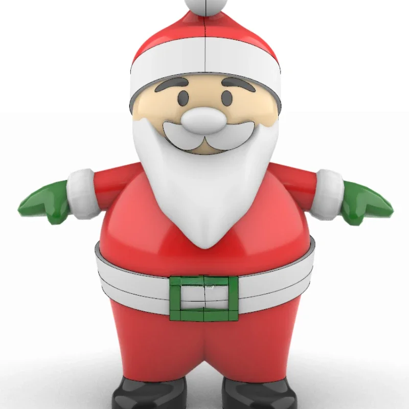 Santa Claus Hat Cane Inflatable Air Model Products Holiday Cartoon Doll Blower