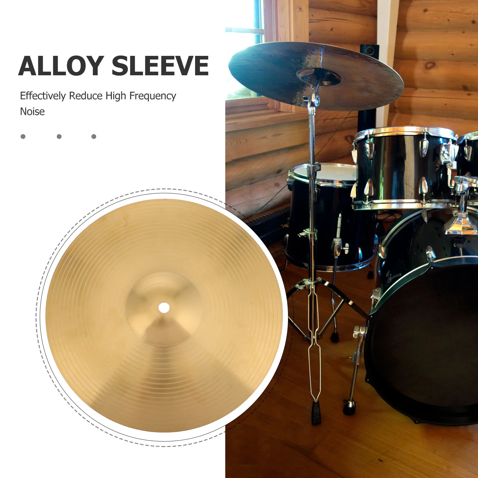 

Metal Drum Set Cymbal Jazz Crash Polished Finish Clear Sound Practice Drum Accessory Professional Cymbal Cymbals Set