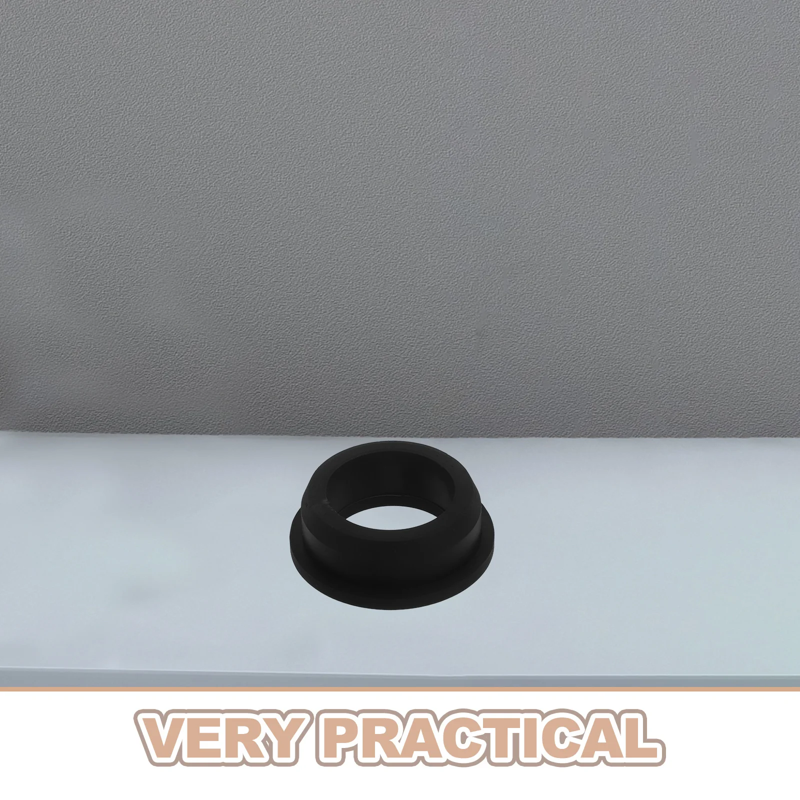 6 قطعة الحلقات سيليكون أسود مقاومة درجات الحرارة العالية مرنة الأسلاك ثقب حماة إدارة الكبلات منظم الأسلاك كابل