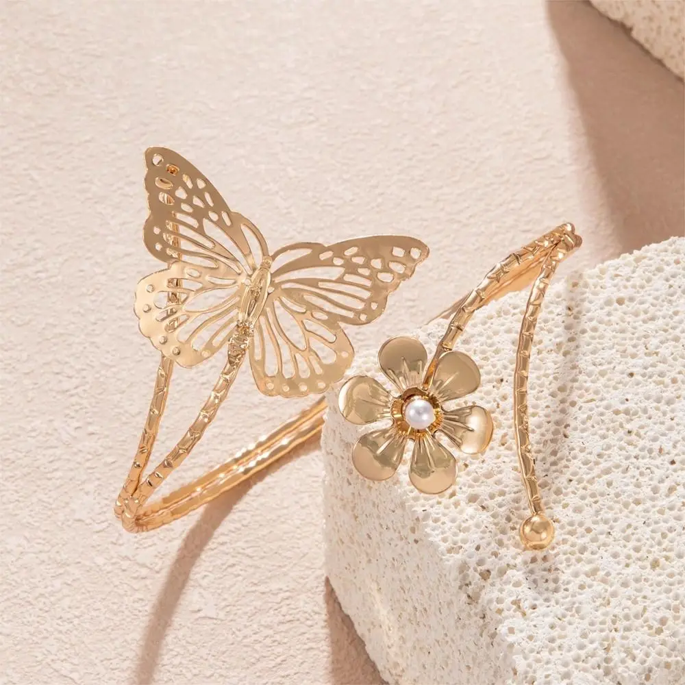 سلسلة ذراع فراشة معدنية للنساء ، سوار شرابة قابل للتعديل ، مجوهرات الموضة ، إكسسوارات عتيقة ، جديدة